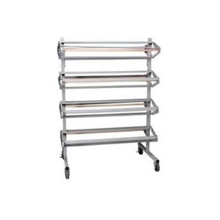 PACON CORPORATION Pacon® Horizontal Mobile Paper Rack, Holds 8 Rolls, Gray 67780